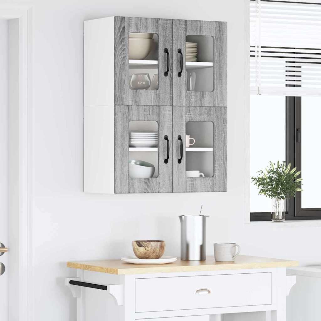 Keukenkast aan de muur met plank Grijs Sonoma 60 x 31 x 40 cm