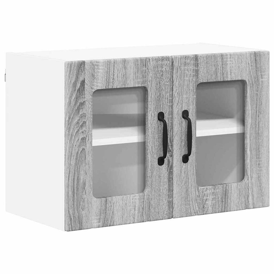 Keukenkast aan de muur met plank Grijs Sonoma 60 x 31 x 40 cm