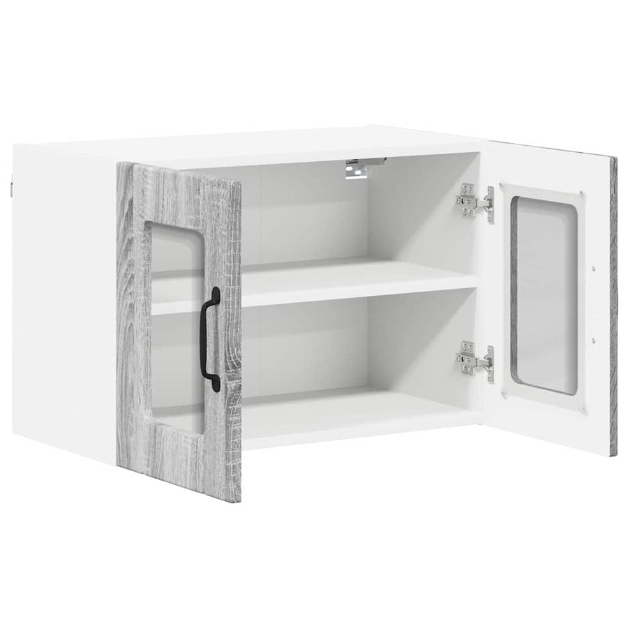 Keukenkast aan de muur met plank Grijs Sonoma 60 x 31 x 40 cm