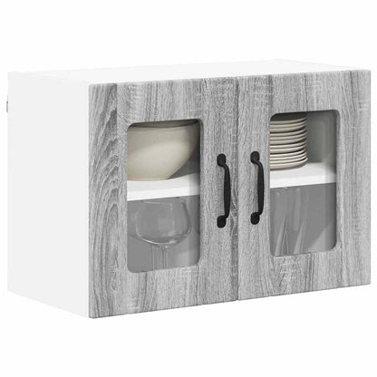 Keukenkast aan de muur met plank Grijs Sonoma 60 x 31 x 40 cm