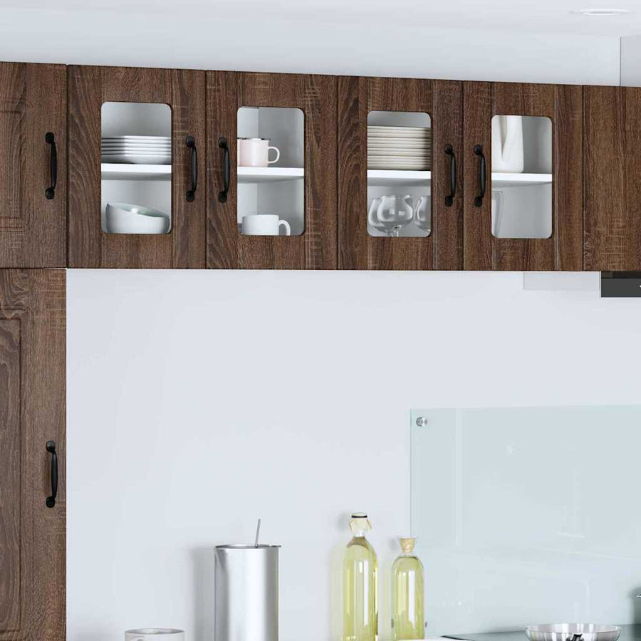 Keukenkast aan de muur Bruin Eiken 60 x 31 x 40 cm Bewerkt hout