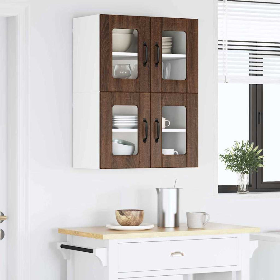 Keukenkast aan de muur Bruin Eiken 60 x 31 x 40 cm Bewerkt hout