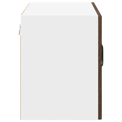 Keukenwandkasten 2 pcs Bruin Eiken 60 x 31 x 40 cm Bewerkt hout