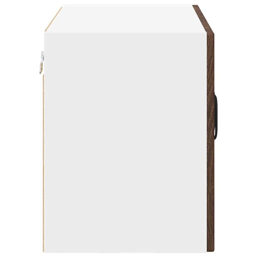 Keukenwandkasten 2 pcs Bruin Eiken 60 x 31 x 40 cm Bewerkt hout