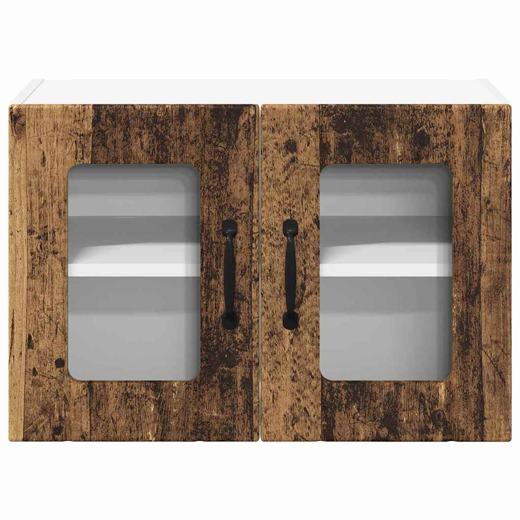 Keukenkast aan de muur met plank 2 pcs Oud Hout 60 x 31 x 40 cm