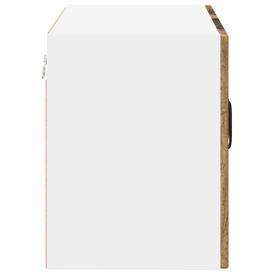 Keukenkast aan de muur met plank 2 pcs Oud Hout 60 x 31 x 40 cm