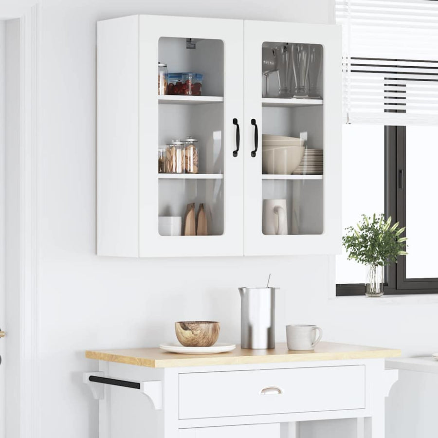 Keukenkast aan de muur Wit 40 x 31 x 80 cm Bewerkt hout