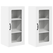 Keukenkast aan de muur 2 pcs Wit 40 x 31 x 80 cm Bewerkt hout