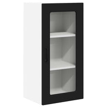 Keukenkast aan de muur Zwart 40 x 31 x 80 cm Bewerkt hout