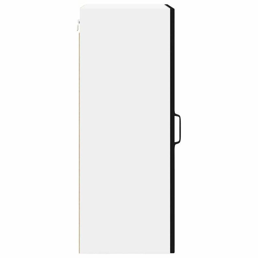 Keukenkast aan de muur 2 pcs Zwart 40 x 31 x 80 cm Bewerkt hout