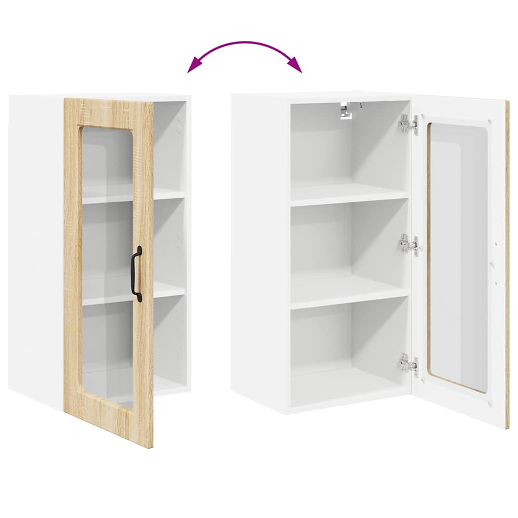 Keukenkast aan de muur met plank Sonoma Eiken 40 x 31 x 80 cm