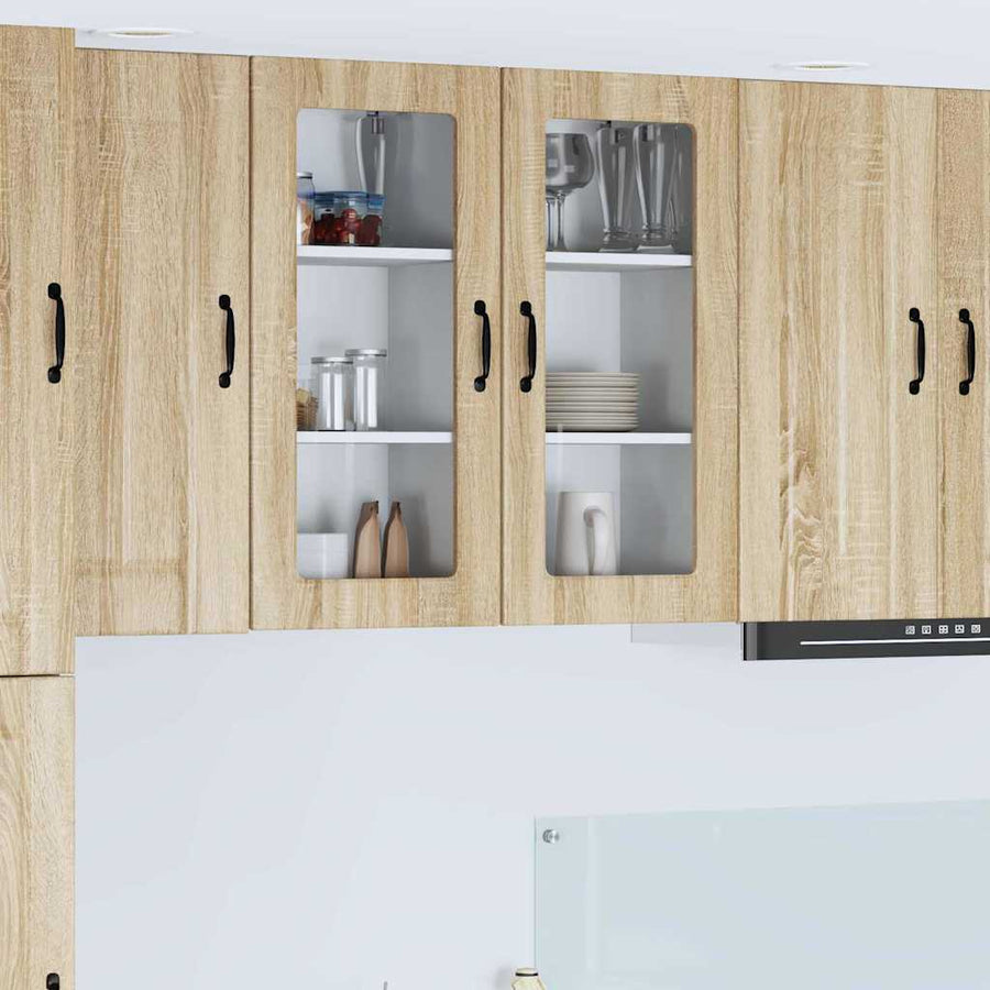 Keukenkast aan de muur 2 pcs Sonoma Eiken 40 x 31 x 80 cm
