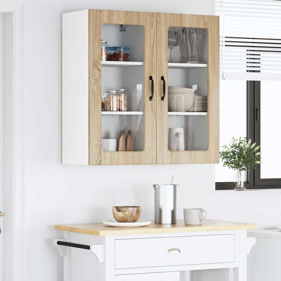 Keukenkast aan de muur 2 pcs Sonoma Eiken 40 x 31 x 80 cm