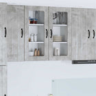 Keukenkast 40x31x80 cm beton grijs bewerkt hout