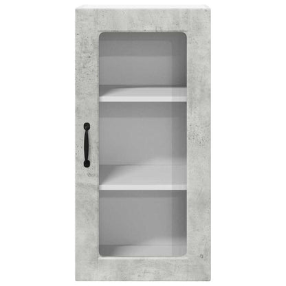 Keukenkast aan de muur Beton Grijs 40 x 31 x 80 cm Bewerkt hout