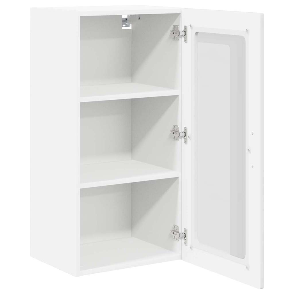 Keukenkast aan de muur met plank Hoogglans wit 40 x 31 x 80 cm