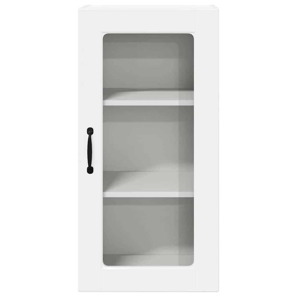 Keukenkast aan de muur met plank Hoogglans wit 40 x 31 x 80 cm