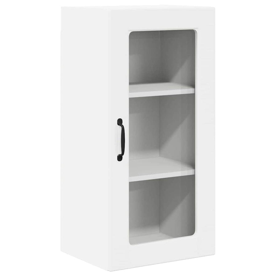 Keukenkast aan de muur 2 pcs Hoogglans wit 40 x 31 x 80 cm