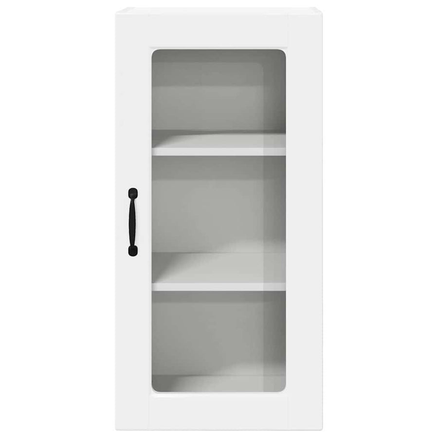 Keukenkast aan de muur 2 pcs Hoogglans wit 40 x 31 x 80 cm