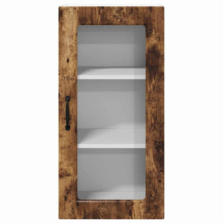 Keukenkast aan de muur met plank Gerookt eiken 40 x 31 x 80 cm