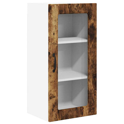 Keukenkast aan de muur 2 pcs Gerookt eiken 40 x 31 x 80 cm