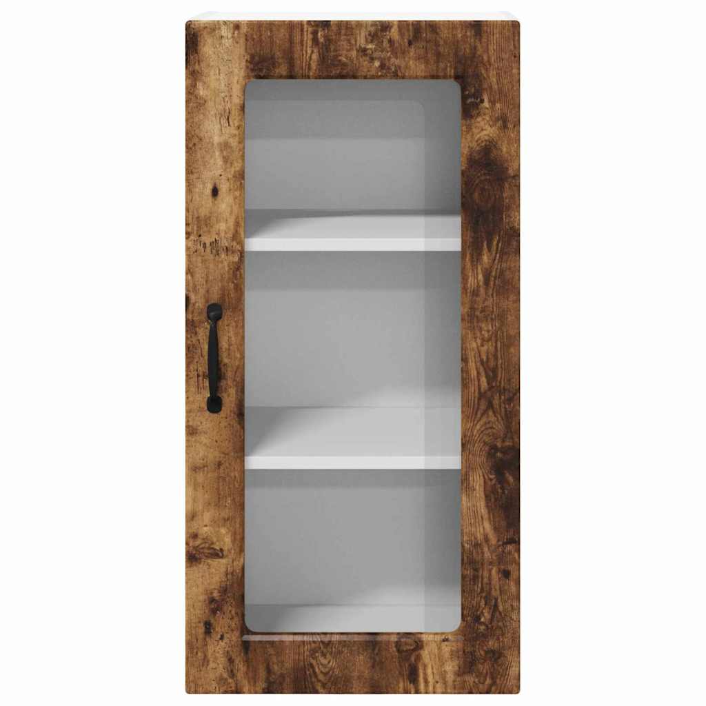 Keukenkast aan de muur 2 pcs Gerookt eiken 40 x 31 x 80 cm
