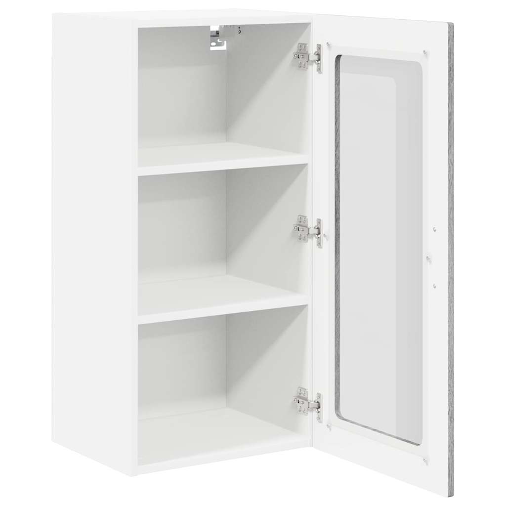 Keukenkast aan de muur met plank Grijs Sonoma 40 x 31 x 80 cm