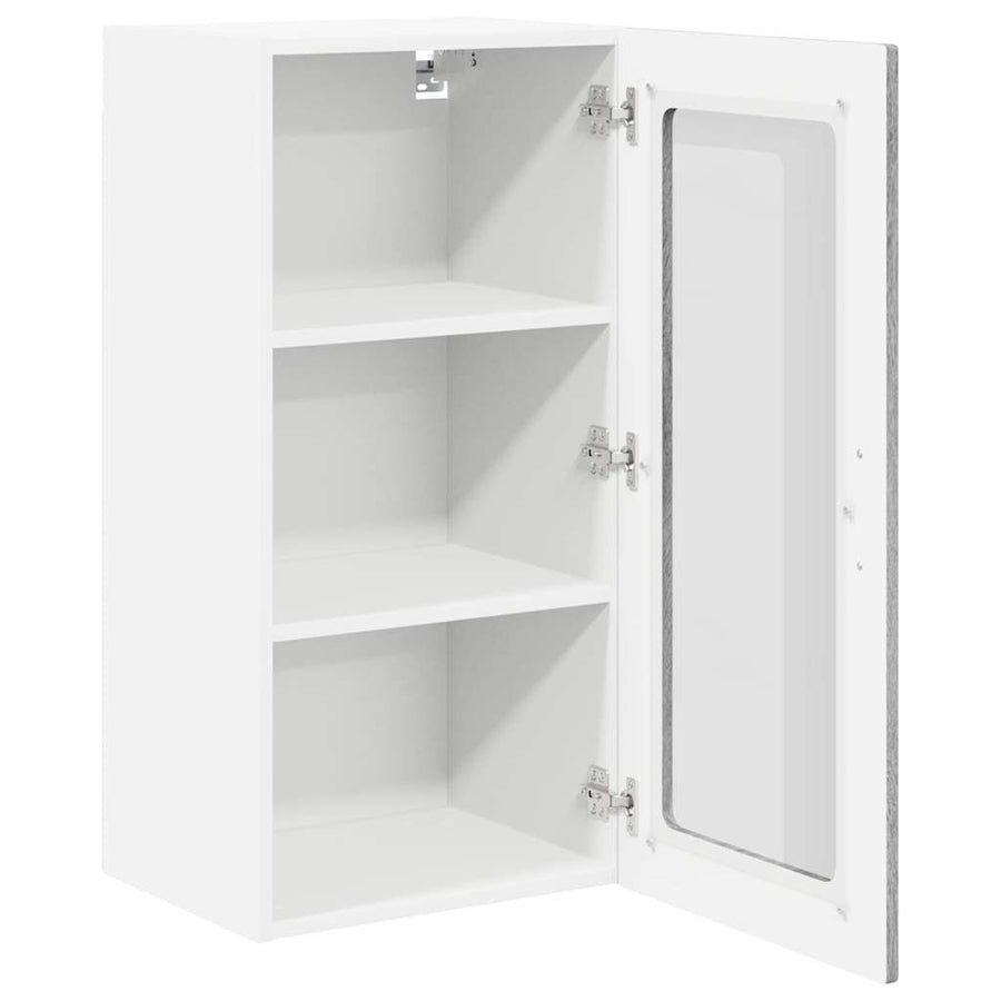 Keukenkast aan de muur met plank Grijs Sonoma 40 x 31 x 80 cm