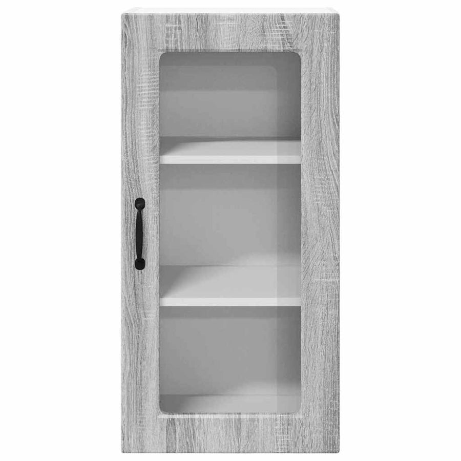 Keukenkast aan de muur 2 pcs Grijs Sonoma 40 x 31 x 80 cm