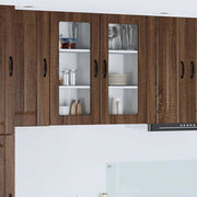Keukenkast 40x31x80 cm bruin eiken