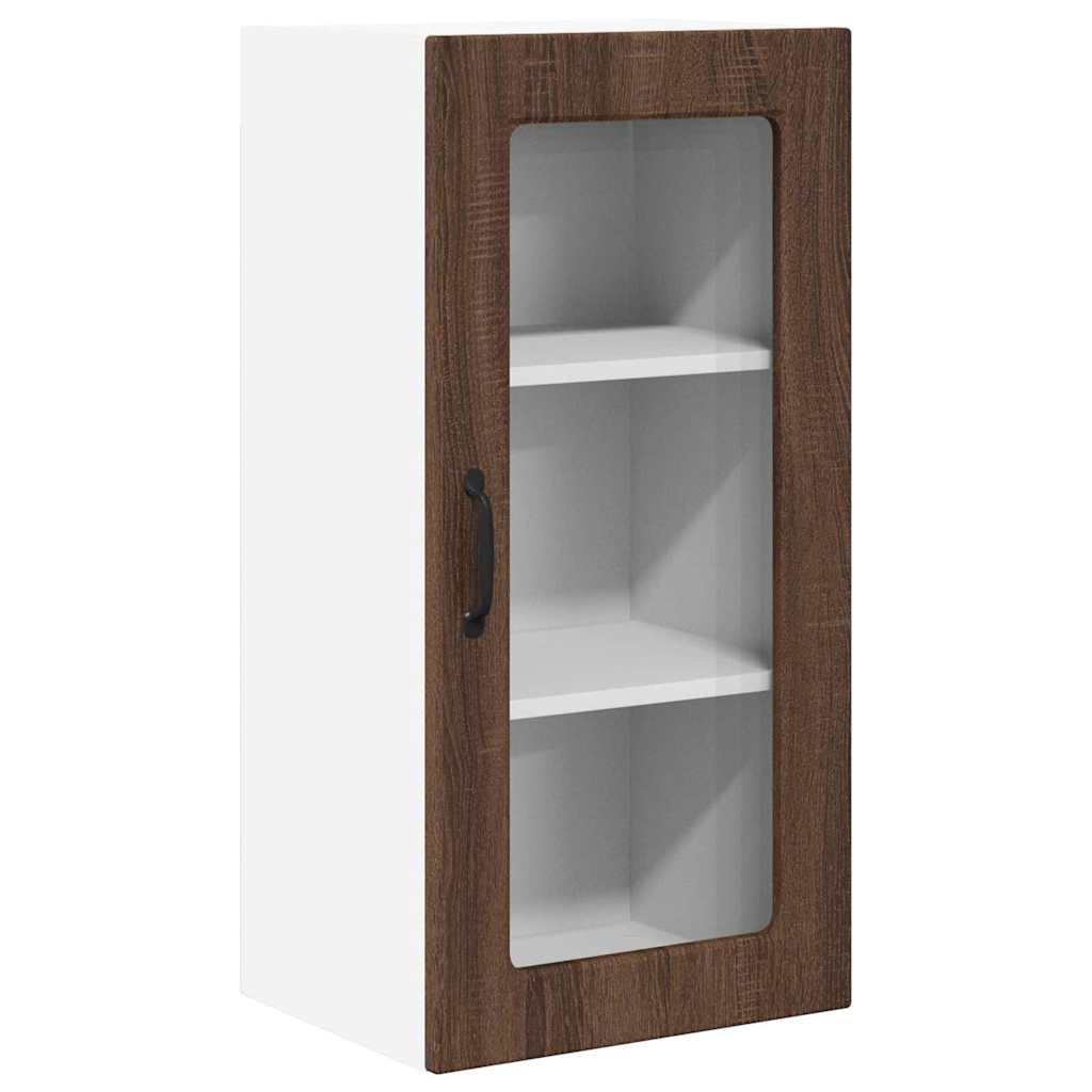 Keukenkast aan de muur Bruin Eiken 40 x 31 x 80 cm Bewerkt hout