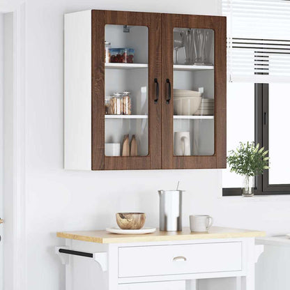 Keukenkast aan de muur 2 pcs Bruin Eiken 40 x 31 x 80 cm