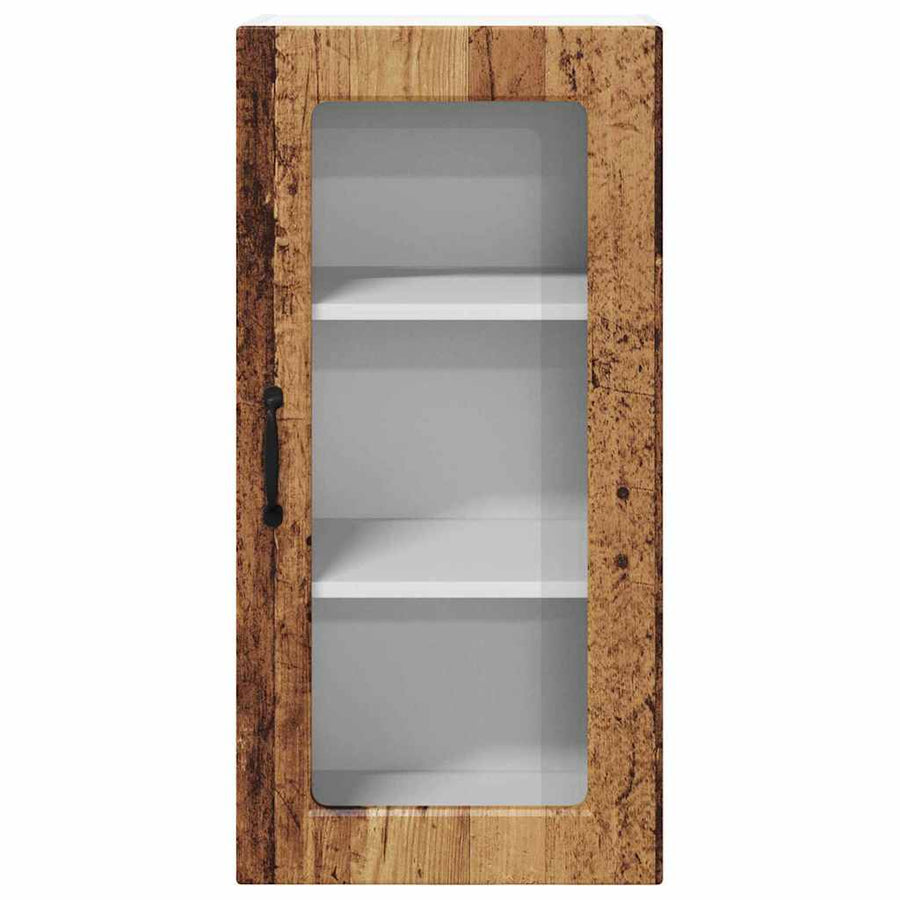 Keukenkast aan de muur Oud Hout 40 x 31 x 80 cm Bewerkt hout