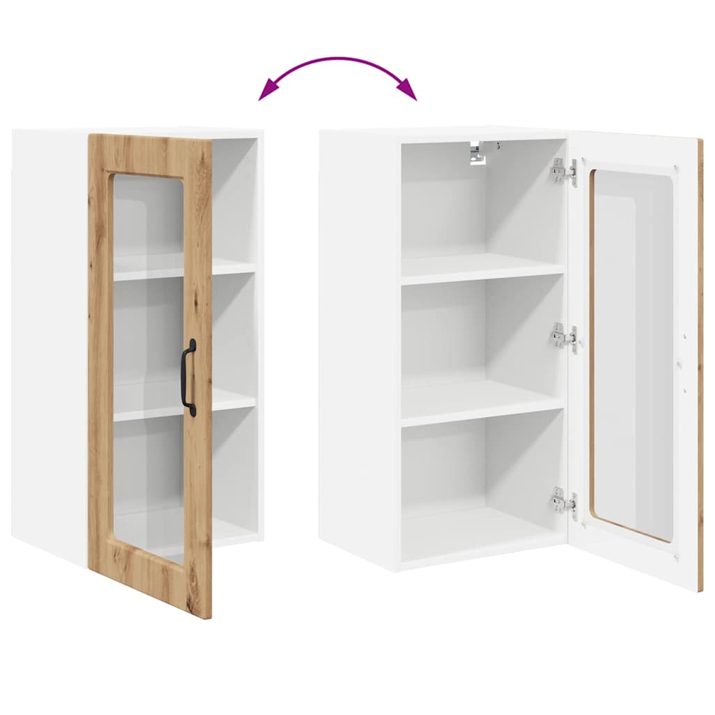 Keukenkast aan de muur met plank Artisan Eiken 40 x 31 x 80 cm