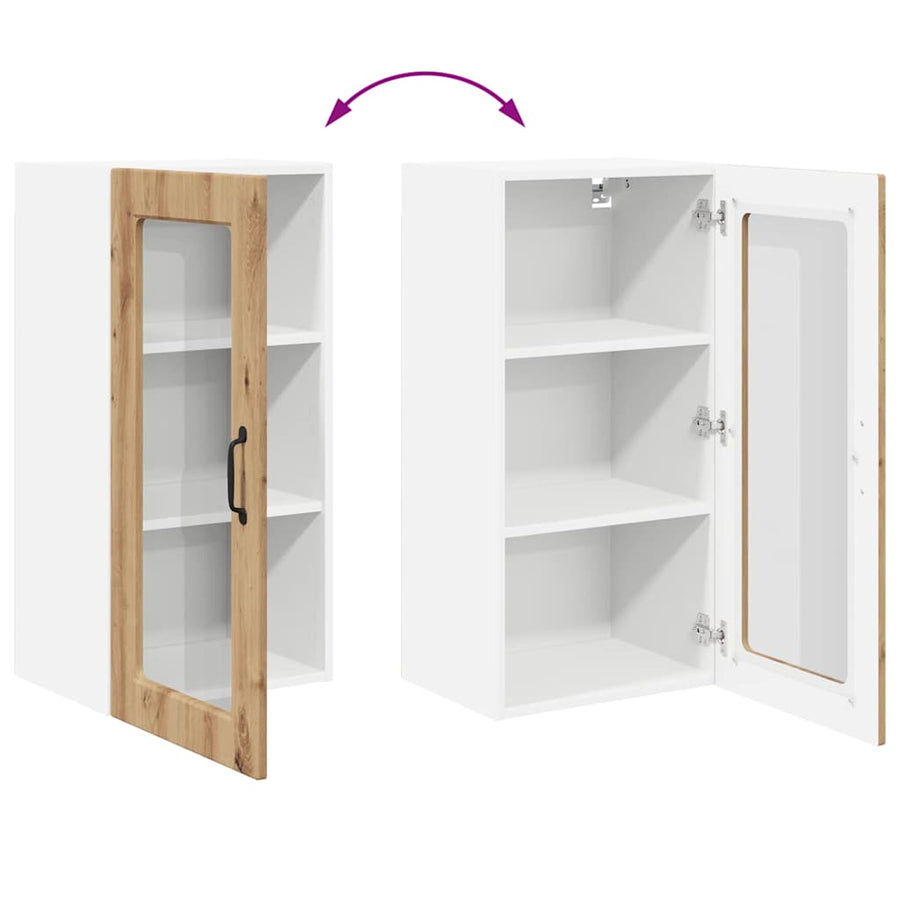 Keukenkast aan de muur met plank Artisan Eiken 40 x 31 x 80 cm