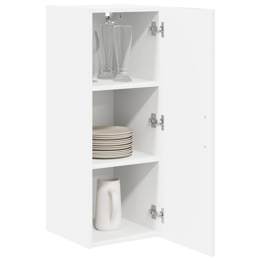 Keukenkast aan de muur Wit 30 x 31 x 80 cm Bewerkt hout