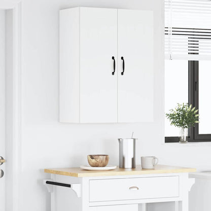 Keukenkast aan de muur 2 pcs Wit 30 x 31 x 80 cm Bewerkt hout