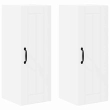 Keukenkast aan de muur 2 pcs Wit 30 x 31 x 80 cm Bewerkt hout