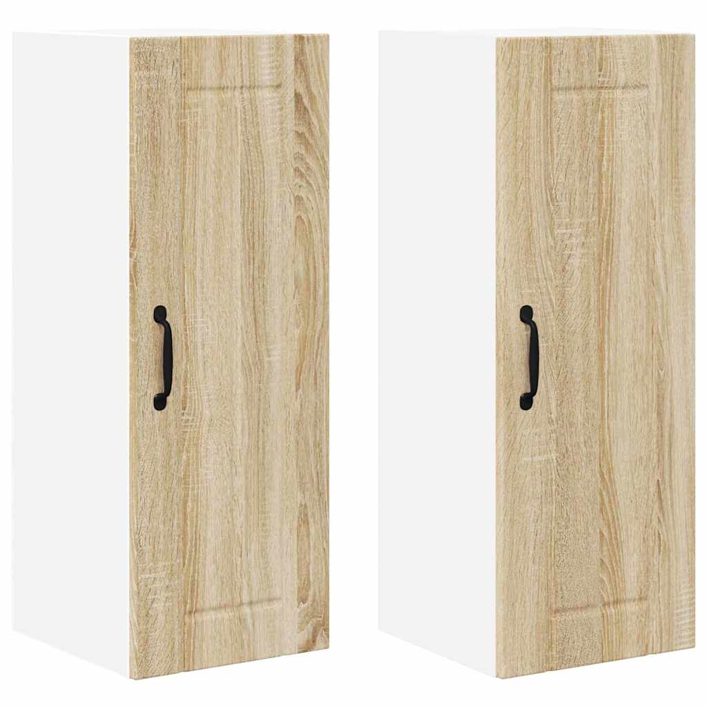 Keukenkast aan de muur 2 pcs Sonoma Eiken 30 x 31 x 80 cm