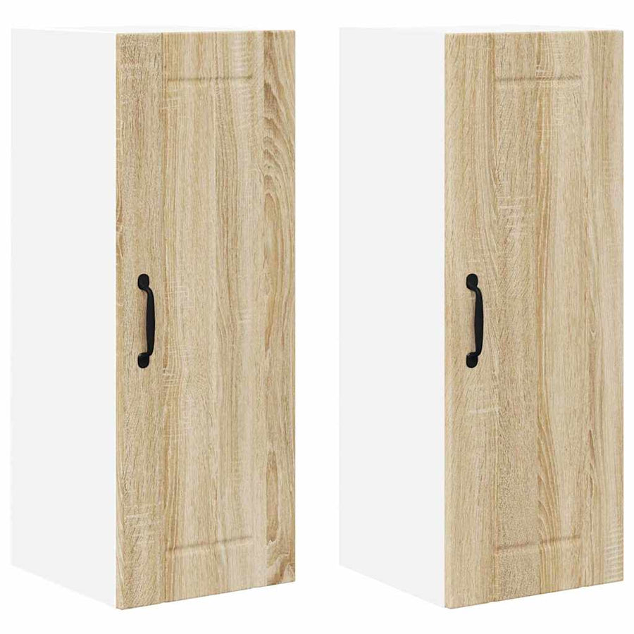 Keukenkast aan de muur 2 pcs Sonoma Eiken 30 x 31 x 80 cm