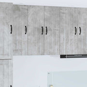 Keukenkast 30x31x80 cm beton grijs bewerkt hout