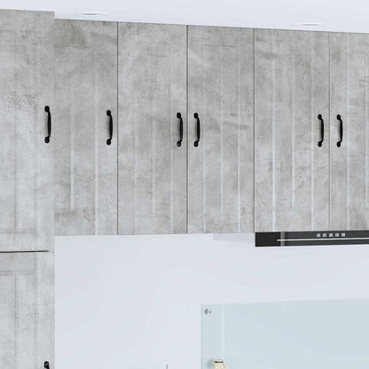 Keukenkast aan de muur Beton Grijs 30 x 31 x 80 cm Bewerkt hout