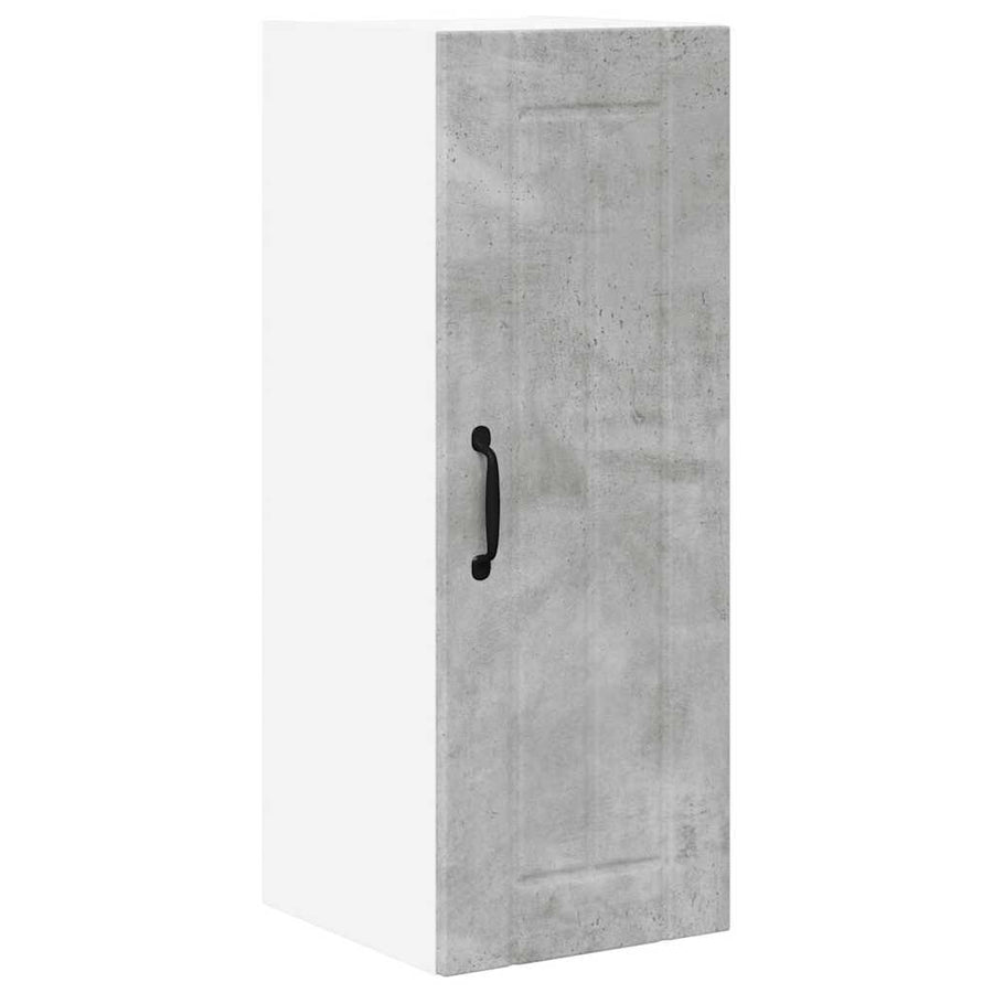 Keukenkast aan de muur Beton Grijs 30 x 31 x 80 cm Bewerkt hout