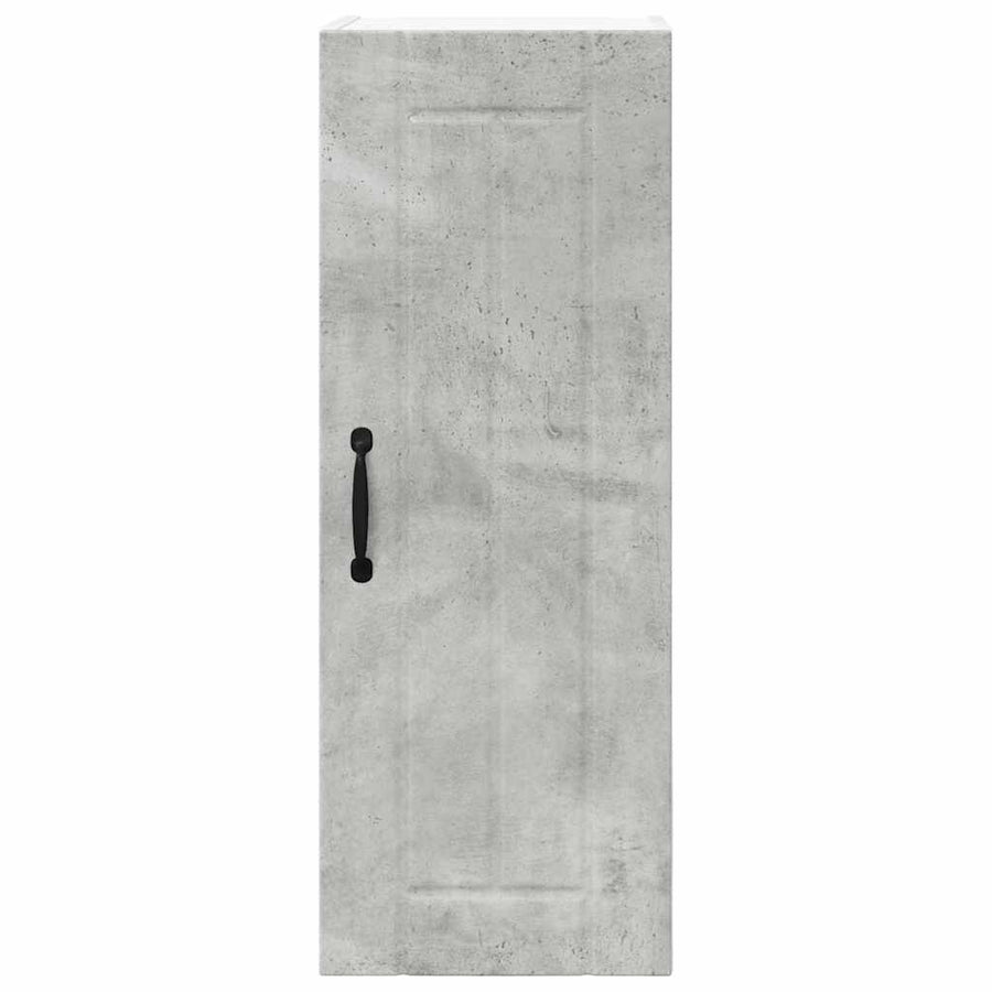 Keukenkast aan de muur Beton Grijs 30 x 31 x 80 cm Bewerkt hout