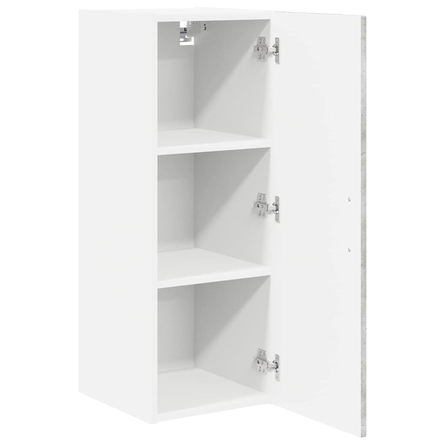 Keukenkast aan de muur 2 pcs Beton Grijs 30 x 31 x 80 cm