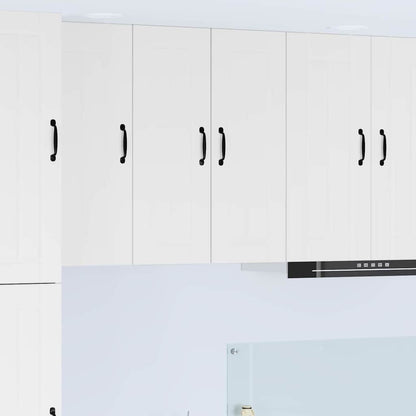 Keukenkast aan de muur met plank Hoogglans wit 30 x 31 x 80 cm
