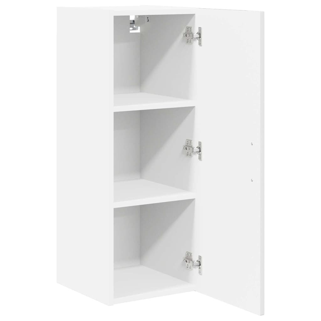 Keukenkast aan de muur met plank Hoogglans wit 30 x 31 x 80 cm