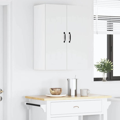Keukenkast aan de muur 2 pcs Hoogglans wit 30 x 31 x 80 cm