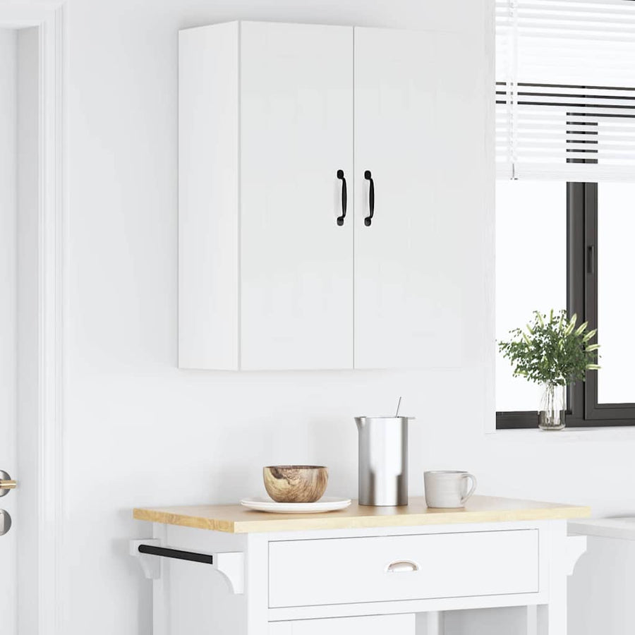 Keukenkast aan de muur 2 pcs Hoogglans wit 30 x 31 x 80 cm