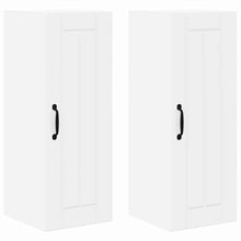 Keukenkast aan de muur 2 pcs Hoogglans wit 30 x 31 x 80 cm